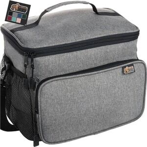 Gorilla Grip Gray Insulated Lunch Bag Cooler 15L Capacity Leakproof
